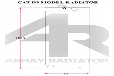 CAT D3 MODEL RADIATOR