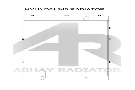 HYUNDAI 340 RADIATOR