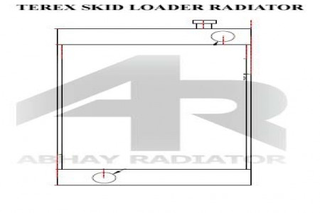 Terex skid loader em045 Radiator